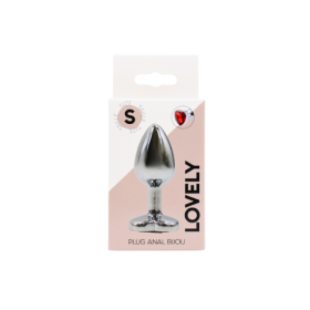 Plug bijou coeur en aluminium bijou rouge Small LOVELY